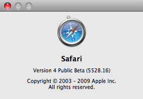 Safari 4 beta